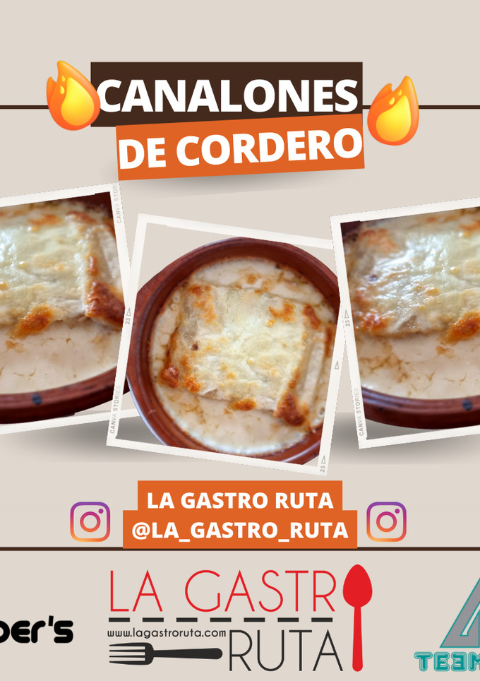 Una foto de Canelones de cordero
