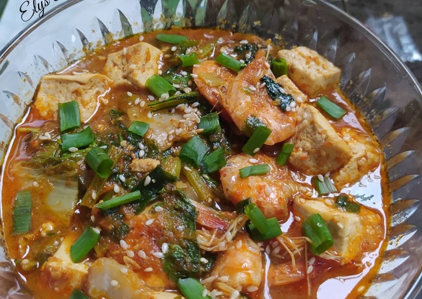 Sundubu Jjigae (sup tahu ala korea)