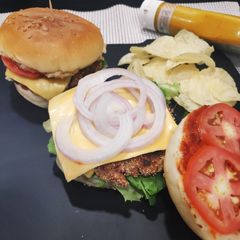 A picture of Beetroot Burger patty.