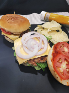 A picture of Beetroot Burger patty.