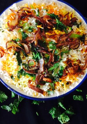 A picture of Makhni Paneer Dum Biryani.  Post4.