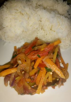 A picture of Vegetable stir fry.