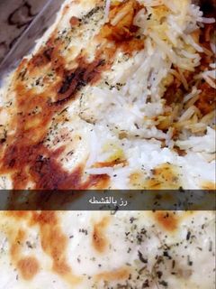 صورة لوصفة رز بالقشطه والجبن