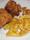 Parejitas de pechuga de pollo rellenas y crujientes