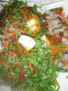 A picture of Rice and beans.