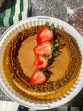 Flan napolitano con dulce de leche