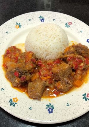 Una foto de Carne a la olla