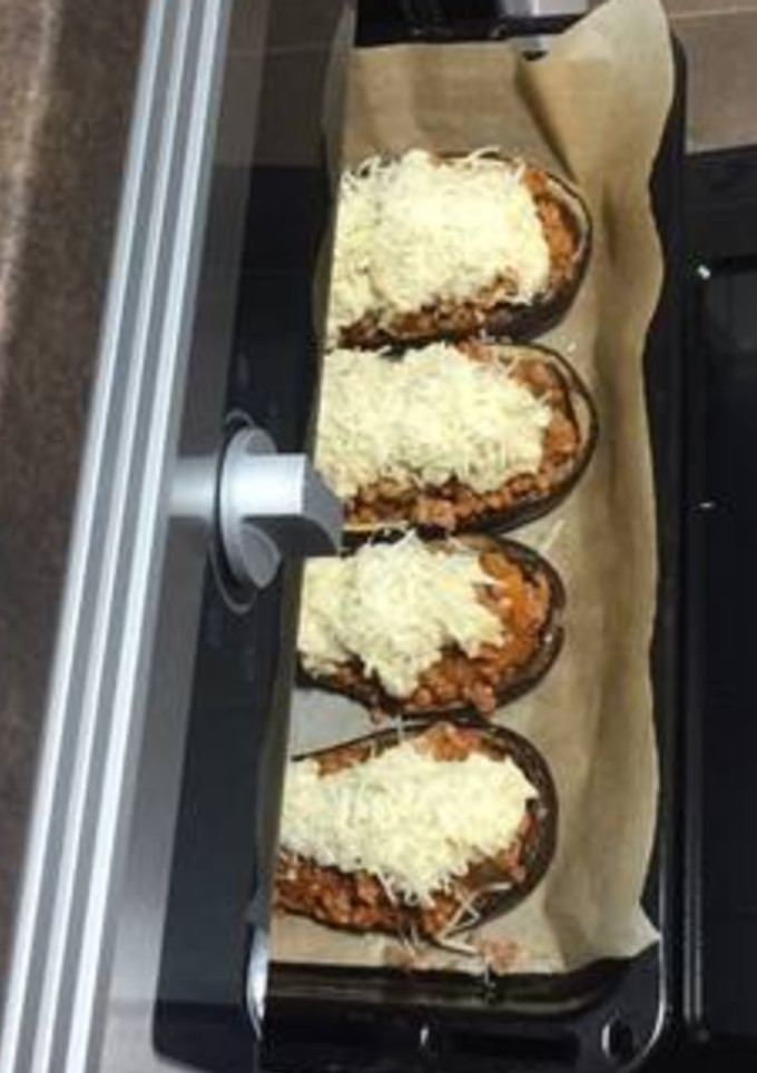 Una foto de Berenjenas rellenas
