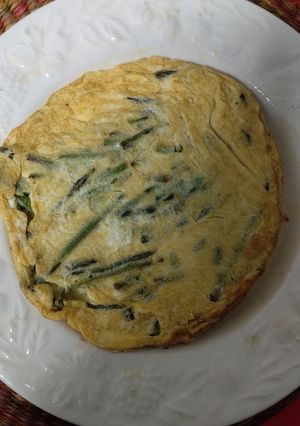 Una foto de Tortilla de espárragos silvestres