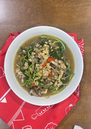 Foto resep Tumis Bayam Jamur Tempe