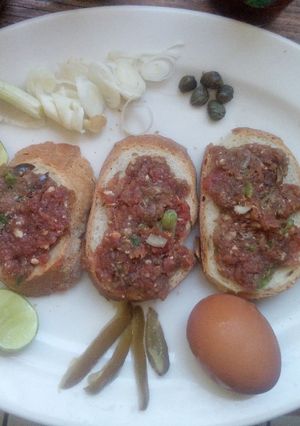 Una foto de Sándwich tártara