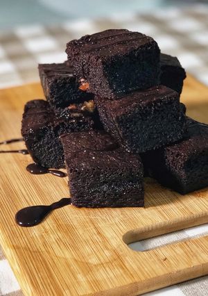 Una foto de Brownie express sin azúcar