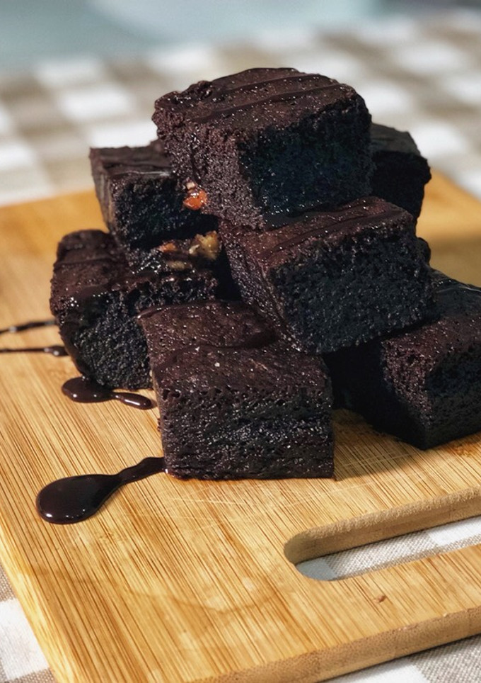 Una foto de Brownie express sin azúcar