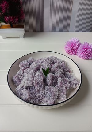 Foto resep Ongol ongol ubi dengan kental manis