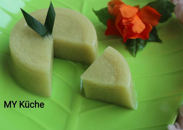 Cara Gampang meracik Matcha Latte Moss Pudding yang enak