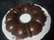 Una foto de flan brigadeiro
