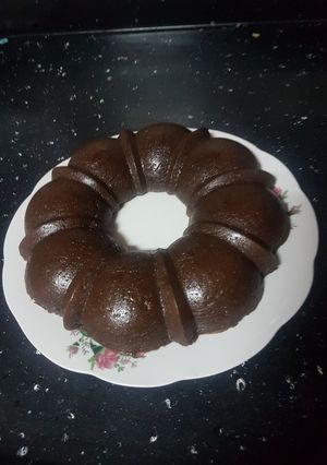 Una foto de Flan brigadeiro en microondas