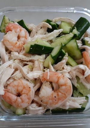 無油糖的涼拌雞胸肉溫沙拉 #減肥食譜 的食譜成品照片