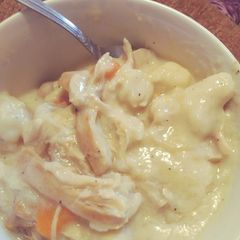 A picture of Chicken n dumplins.