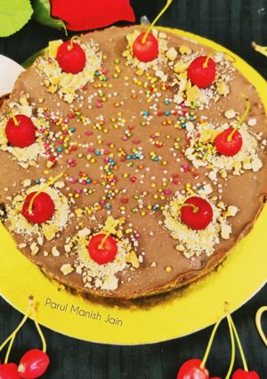 नो बेक बिस्कुट केक (no bake biscuit cake recipe in Hindi) रेसिपी मुख्य फोटो