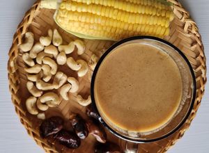 Hình của món Sữa hạt điều ngô ngọt (ngô mỹ).