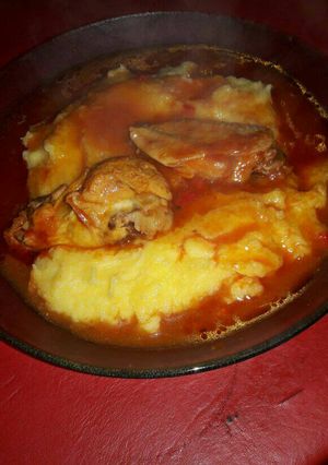 Una foto de *Polenta con tuco*