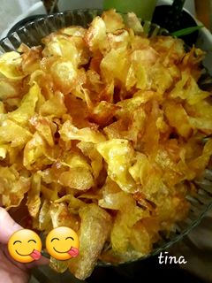 عکسی از دستور چیپس خانگی