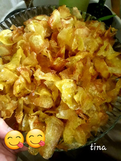 عکسی از دستور چیپس خانگی
