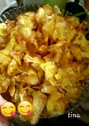 عکسی از دستور چیپس خانگی