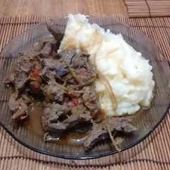 Una foto de Hígado encebollado