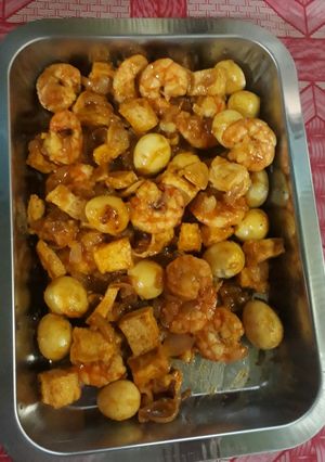 Foto resep Udang, Telur Puyuh Saos Tiram