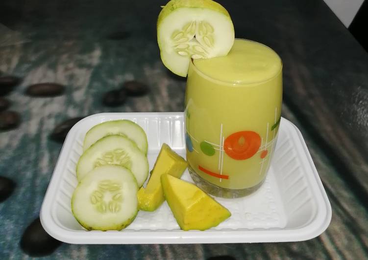 Easiest Way to Make Quick Avocado &amp; cucumber smoothie