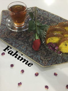 عکسی از دستور کیک زعفرانی