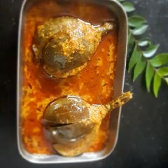Brinjal gravy A picture of Brinjal gravy.