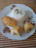 Yuca rellena con atún