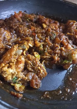 Foto resep Telur dadar bumbu rendang