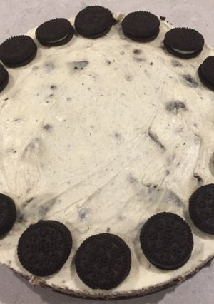 รูปของ โอรีโอ้ ชีสเค้กแบบง่าย Oreo cheesecake very easy (only 4 ingredients)