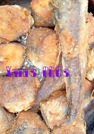 A picture of Fried Fresh Kpanla Fish.