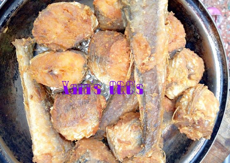 Steps to Make Great Fried Fresh Kpanla Fish | So Delicious Food Recipe From My Kitchen