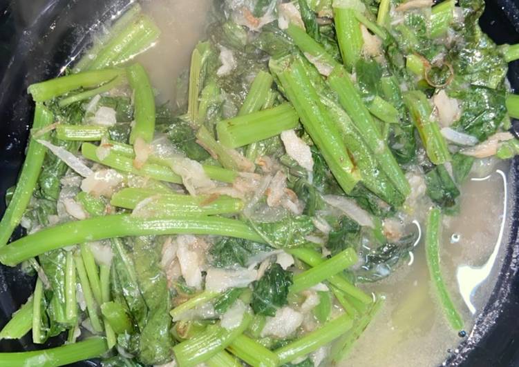 Resepi Sayur Bayam Ikan Bilis 🤗 yang Bergizi