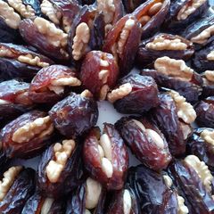 A picture of Nuts filled dates.
