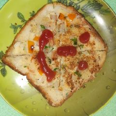 A picture of Bread pizza.
