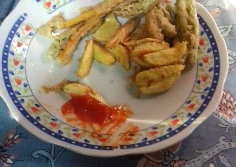 Tempura Buncis, Wortel, Kentang