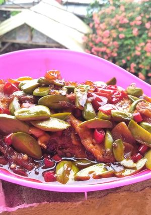 Foto resep Telor ceplok kecap tabur pete