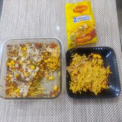 A picture of No Oven Baked Maggi.