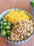 Arroz con tres colores / Comida japonesa muy saludable