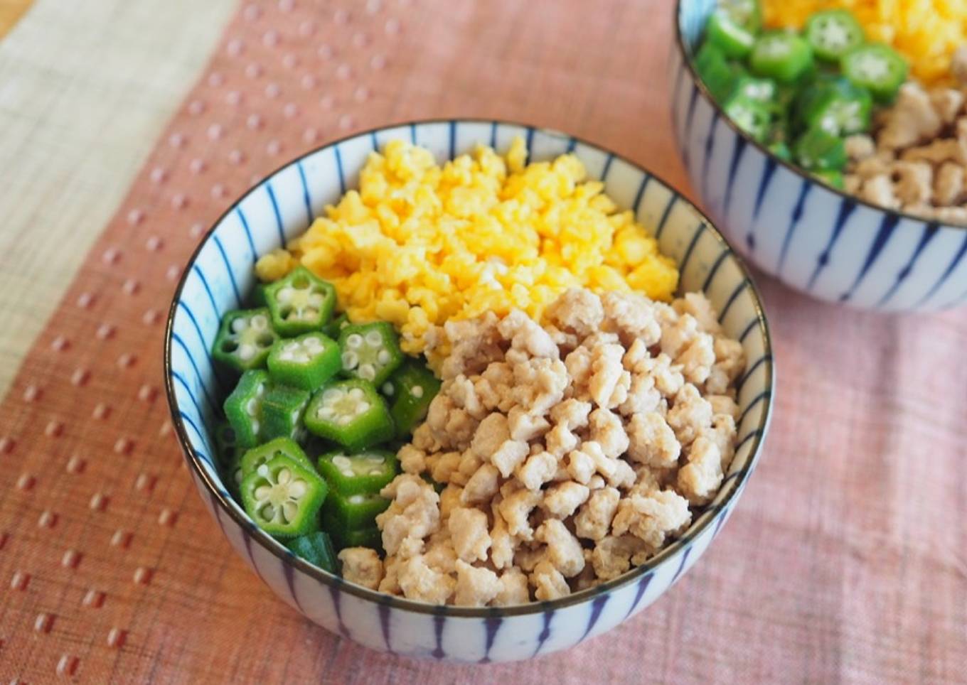 Arroz con tres colores / Comida japonesa muy saludable