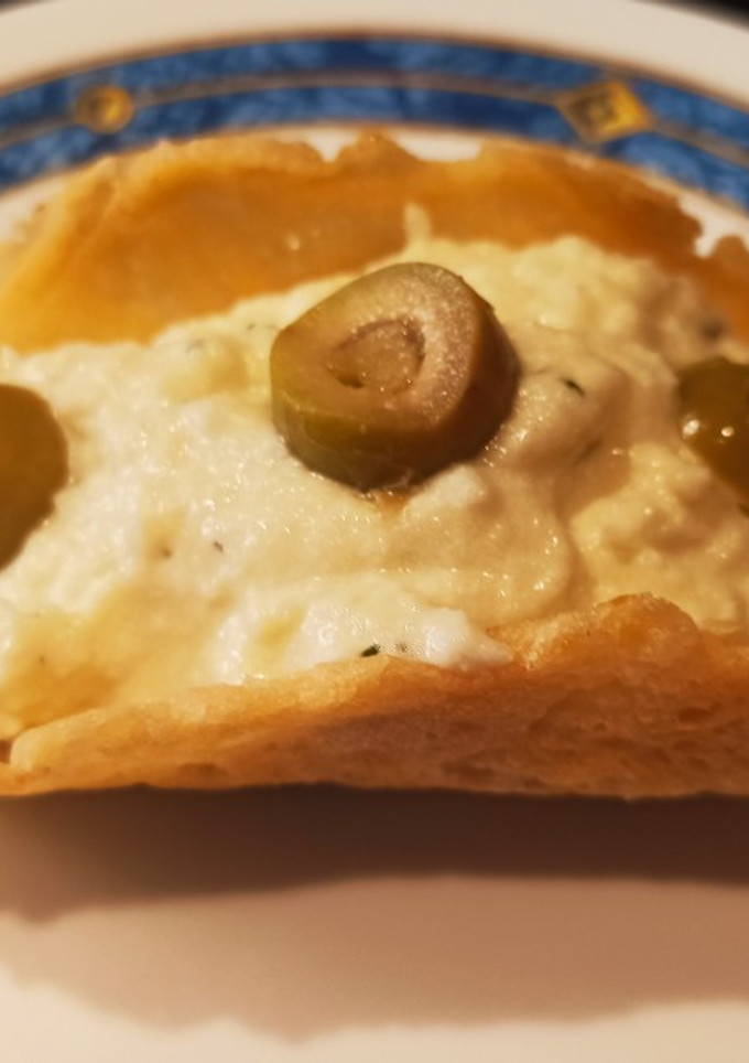 Una foto de Brandada de bacalao con pimiento caramelizado en teja Thermomix