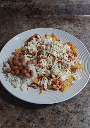 Una foto de Nachos de tinga