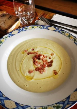 Una foto de Crema de Coliflor y Puerro